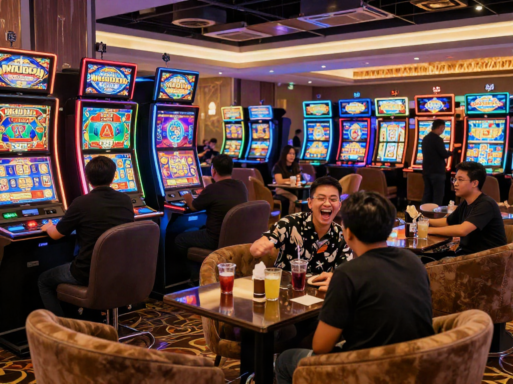 Experience the thrill of slot gacor malam ini in a vibrant casino atmosphere.