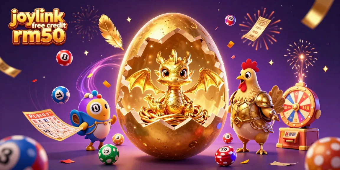 Experience joylink free credit rm50 while winning big with lottery-themed visuals and vibrant gaming elements!