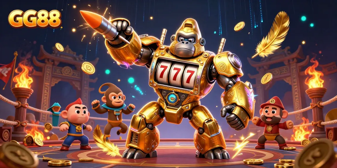 Experience the excitement of GG88's detailed gaming universe with slots, coins, and vibrant action.