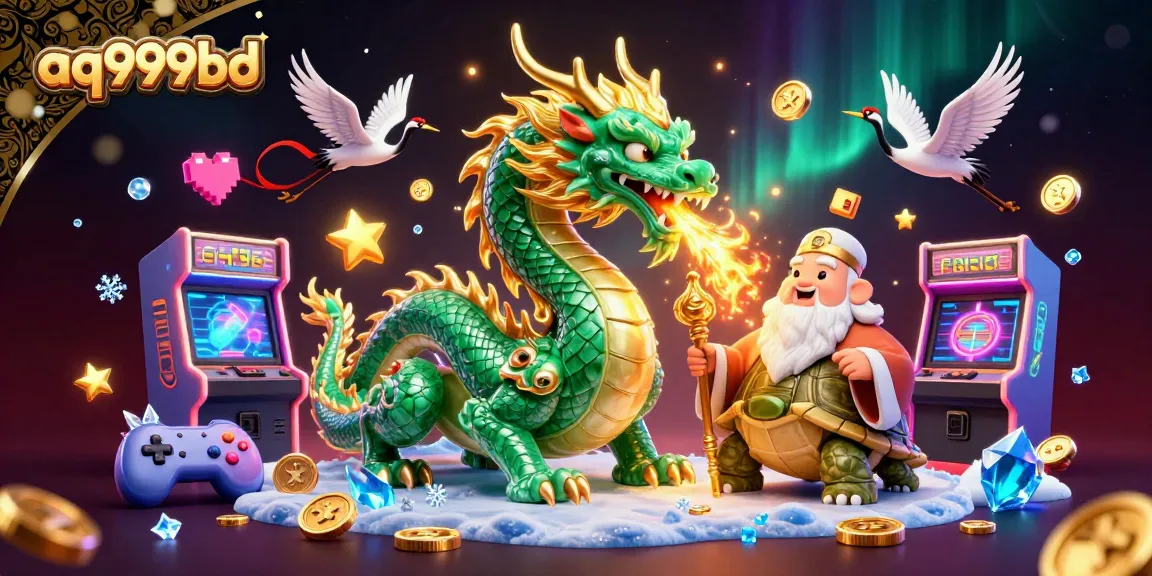 Engage with aq999bd and unlock thrilling gambling adventures featuring a magical dragon and lucky symbols.