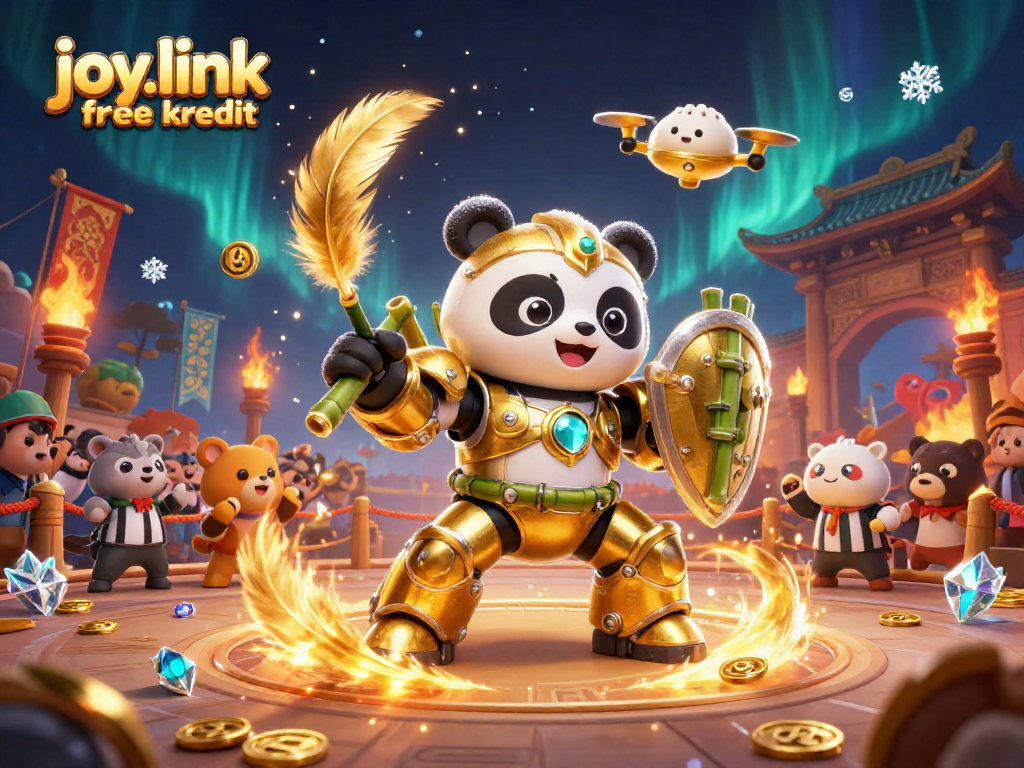 Engage in fun with joy.link free kredit through a lively panda-themed casino arena.