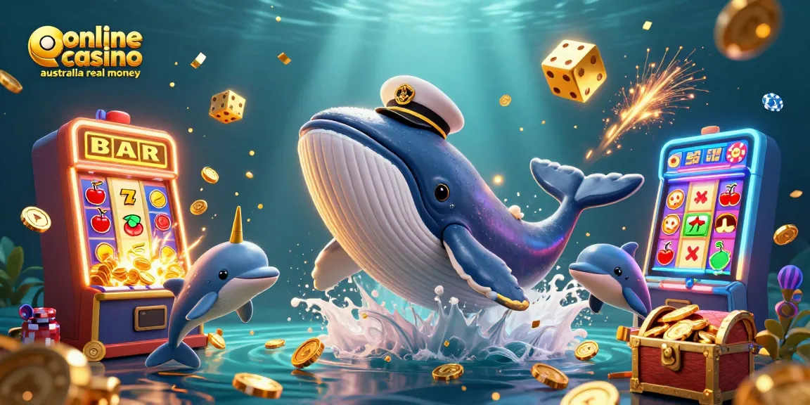 Engage with top online casino Australia real money games featuring animated characters in a vibrant casino scene.
