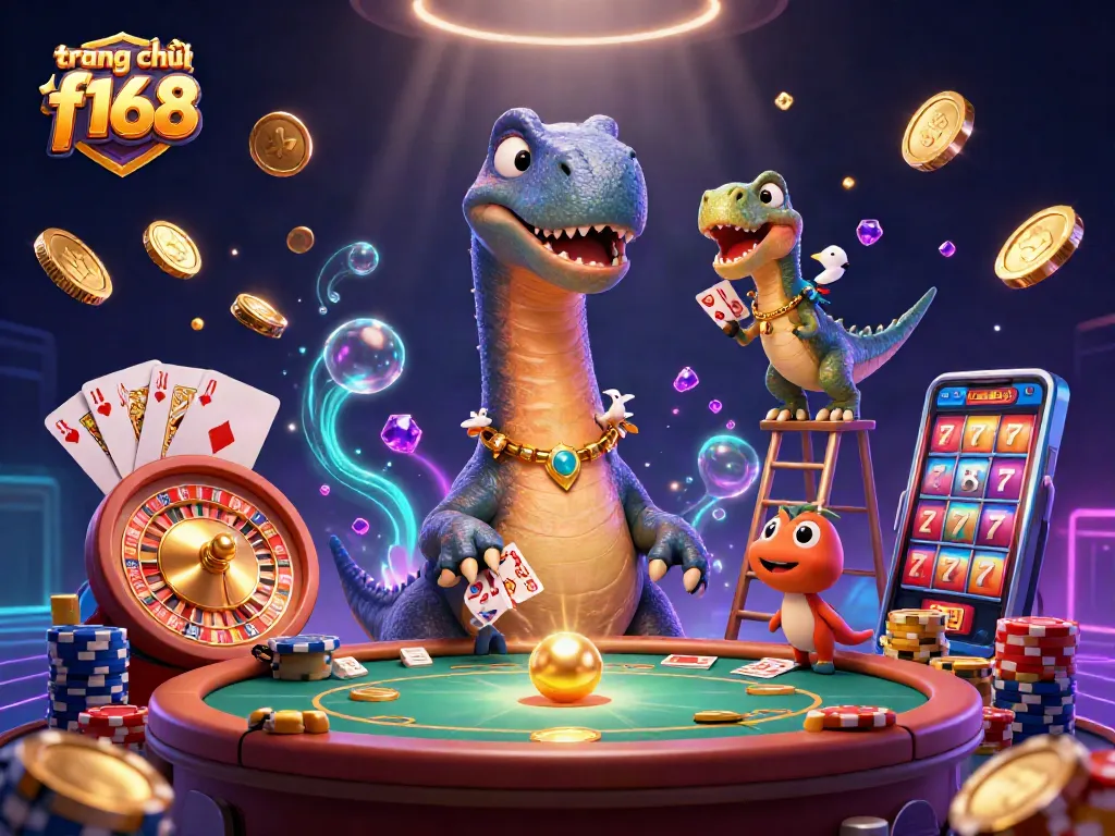 Engage with thrilling gameplay on trang chủ f168 amidst vibrant casino elements, enticing gamblers.