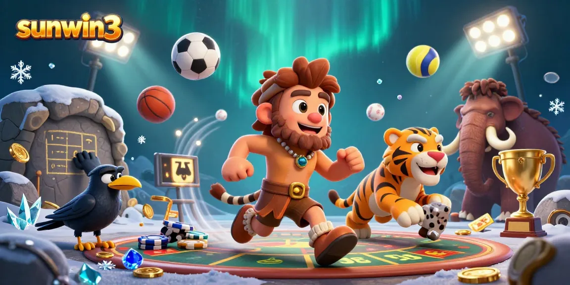 Engage with thrilling action at sunwin3 as animated casino characters play exciting games in a detailed 3D scene.